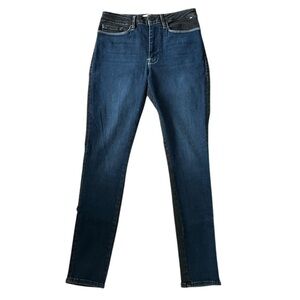 New Frame Le One Skinny Jeans Two-Tone Size 2 Blue Black